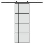 Ușă glisantă cu set feronerie, 76x205 cm, sticlă ESG/aluminiu GartenMobel Dekor