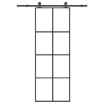 Ușă glisantă cu set feronerie, 76x205 cm, sticlă ESG/aluminiu GartenMobel Dekor