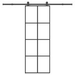 Ușă glisantă cu set feronerie, 76x205 cm, sticlă ESG/aluminiu GartenMobel Dekor