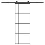 Ușă glisantă cu set feronerie, 76x205 cm, sticlă ESG/aluminiu GartenMobel Dekor