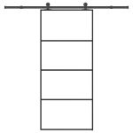 Ușă glisantă cu set feronerie, 90x205 cm, sticlă ESG/aluminiu GartenMobel Dekor