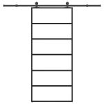 Ușă glisantă cu set feronerie, 90x205 cm, sticlă ESG/aluminiu GartenMobel Dekor