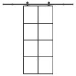 Ușă glisantă cu set feronerie, 90x205 cm, sticlă ESG/aluminiu GartenMobel Dekor