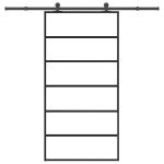 Ușă glisantă cu set feronerie 102x205 cm ESG sticlă și aluminiu GartenMobel Dekor