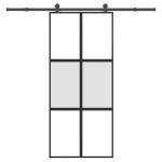 Ușă glisantă cu set de feronerie sticlă temperată și aluminiu GartenMobel Dekor