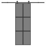 Ușă glisantă cu set de feronerie sticlă temperată și aluminiu GartenMobel Dekor