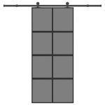 Ușă glisantă cu set de feronerie sticlă temperată și aluminiu GartenMobel Dekor