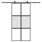 Ușă glisantă cu set de feronerie sticlă temperată și aluminiu GartenMobel Dekor