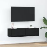 Cabinet TV Stejar negru 100 x 31 x 25.5 cm Lemn compozit GartenMobel Dekor