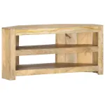 Comodă TV colțar, 90 x 45 x 45 cm, lemn masiv de mango GartenMobel Dekor