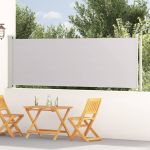 Copertină laterală retractabilă de terasă, gri, 117x600 cm GartenMobel Dekor