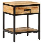 Dulap de noapte Maro 40 x 35 x 50 cm Lemn masiv de mango GartenMobel Dekor