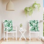 Perne pentru scaune Altele 2 pcs model frunze 100 x 50 x 3 cm GartenMobel Dekor