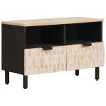 Cabinet TV cu sertar Finisaj Alb Spălat 70 x 33,5 x 46 cm GartenMobel Dekor