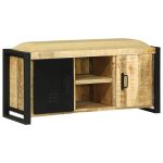Cabinet de Bancă Maro 100 x 35 x 50 cm Lemn masiv de mango GartenMobel Dekor