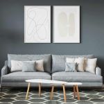 Vopsea de perete Gri 16,5 x 16,5 x 16 cm Print pe perete GartenMobel Dekor