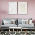 Vopsea de perete Roz 16,5 x 16,5 x 16 cm Print pe perete GartenMobel Dekor