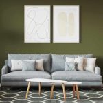 Vopsea de perete Verde 16,5 x 16,5 x 16 cm Print pe perete GartenMobel Dekor