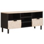 Cabinet TV cu sertar Finisaj Alb Spălat 100 x 33,5 x 46 cm GartenMobel Dekor