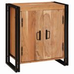 Dulap de noapte Maro 38 x 33 x 58 cm lemn masiv de acacia GartenMobel Dekor