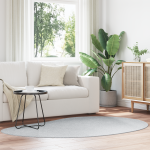 Covor Gri 140 x 200 cm Poliester GartenMobel Dekor