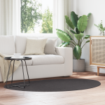 Covor HUARTE Antracit 120 x 170 cm Poliester GartenMobel Dekor