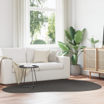 Covor HUARTE Antracit 160 x 230 cm Poliester GartenMobel Dekor