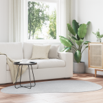 Covor HUARTE Gri 140 x 200 cm Poliester GartenMobel Dekor