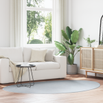 Covor HUARTE Gri 160 x 230 cm Poliester GartenMobel Dekor