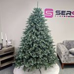 Brad artificial Christmas Deluxe by Sersimo, Alaska Select verde argintiu, integral 3D, 210 cm Household NewTrend