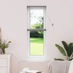 Jaluzea pentru Fereastră cu perdele Manual Argintiu Aluminiu GartenMobel Dekor