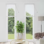 Jaluzea pentru Fereastră cu perdele Manual Alb Aluminiu GartenMobel Dekor