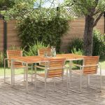 MasăpentruCinăînExterior Maro 200x90x75cm Lemn masiv de tec GartenMobel Dekor