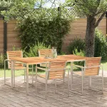 MasăpentruCinăînExterior Maro 200x90x75cm Lemn masiv de tec GartenMobel Dekor