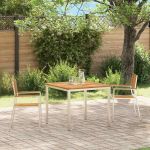 ScaundeGrădină 2 pcs Maro 56x54,5x87cm Lemn de acacia masiv GartenMobel Dekor