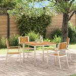 ScaundeGrădină 4 pcs Maro 56x54,5x87cm Lemn de acacia masiv GartenMobel Dekor