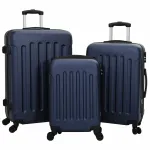 Set de Valize cu blocare 3 pcs Albastru închis 50 x 31 x 78 cm GartenMobel Dekor