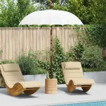 Parasol Balinez Crem 185 x 185 x 260 cm GartenMobel Dekor
