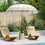Parasol Balinez Crem 215 x 215 x 260 cm GartenMobel Dekor