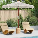 Umbrelă macramé Crem 252.5 x 252.5 x 260 cm GartenMobel Dekor