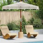 Umbrelă macramé Crem 252.5 x 252.5 x 260 cm GartenMobel Dekor