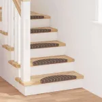 Mochete autocolante pentru scară 15 pcs Maro 56 x 17 x 3 cm GartenMobel Dekor