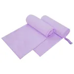 Prosoape Sport 2 pcs Violet 200 x 100 cm Poliester și poliamidă GartenMobel Dekor
