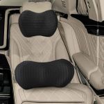 Pernă cu pernă Ajustabil 2 pcs Negru Mesh 4D GartenMobel Dekor