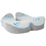 Pernă cu pernă Gri deschis 50 x 43 x 10 cm Bumbac GartenMobel Dekor