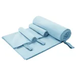 Set de Prosoape Sport 3 pcs albastru Poliester și poliamidă GartenMobel Dekor