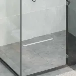 Scurgere de duș la 360° cu model subțire Argintiu 50 cm GartenMobel Dekor