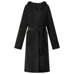 Robe cu glugă Negru m Flanelă GartenMobel Dekor