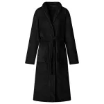 Robe fără glugă Negru m Flanelă GartenMobel Dekor