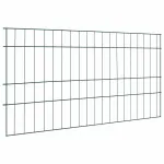 Set gard pentru iaz 5 pcs Verde 100 x 50 cm Oțel GartenMobel Dekor